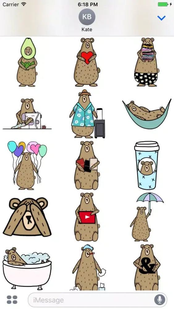 Grumpy Bear Stickers Screenshots