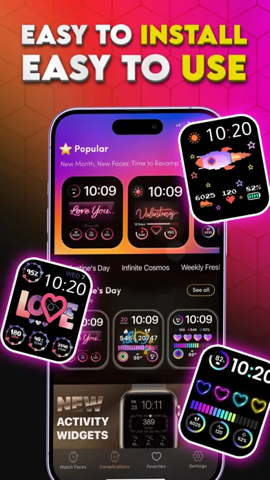 Watch Faces Gallery + Widgets Ekran Görüntüleri