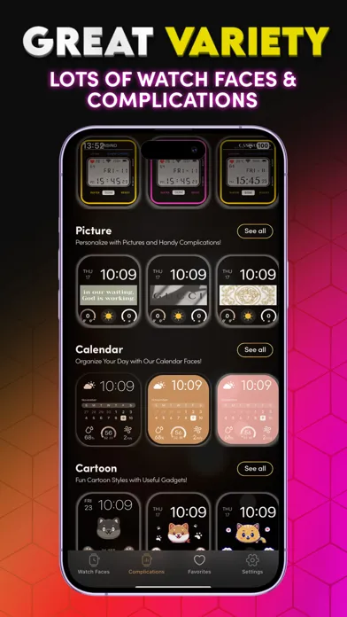 Watch Faces Gallery + Widgets Ekran Görüntüleri