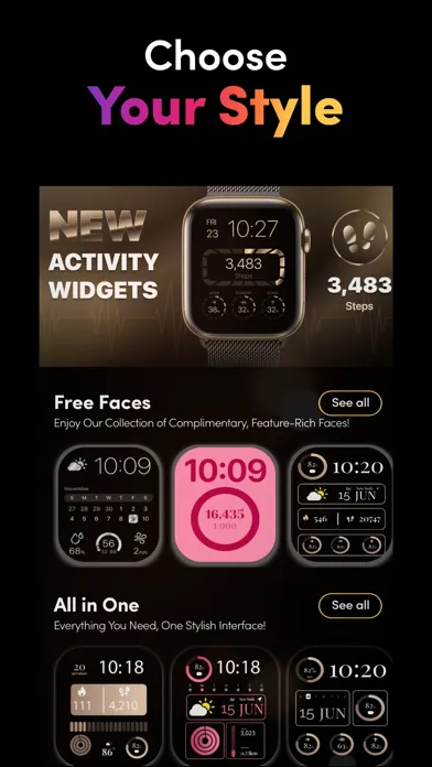 Watch Faces Gallery + Widgets Ekran Görüntüleri