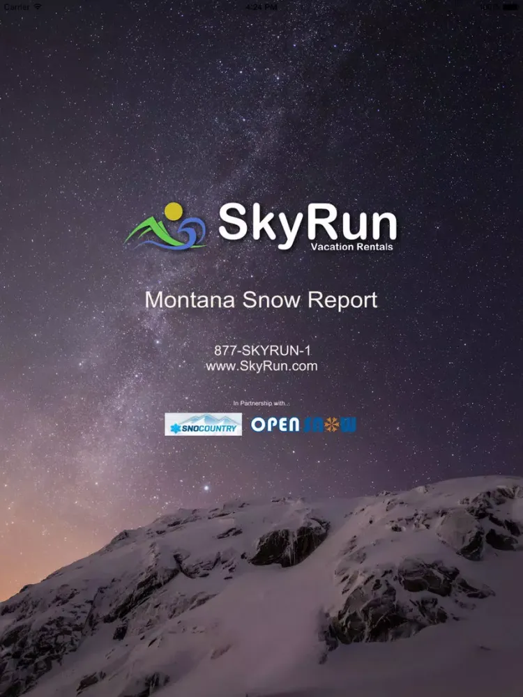Montana Snow Report iPad  Screenshots