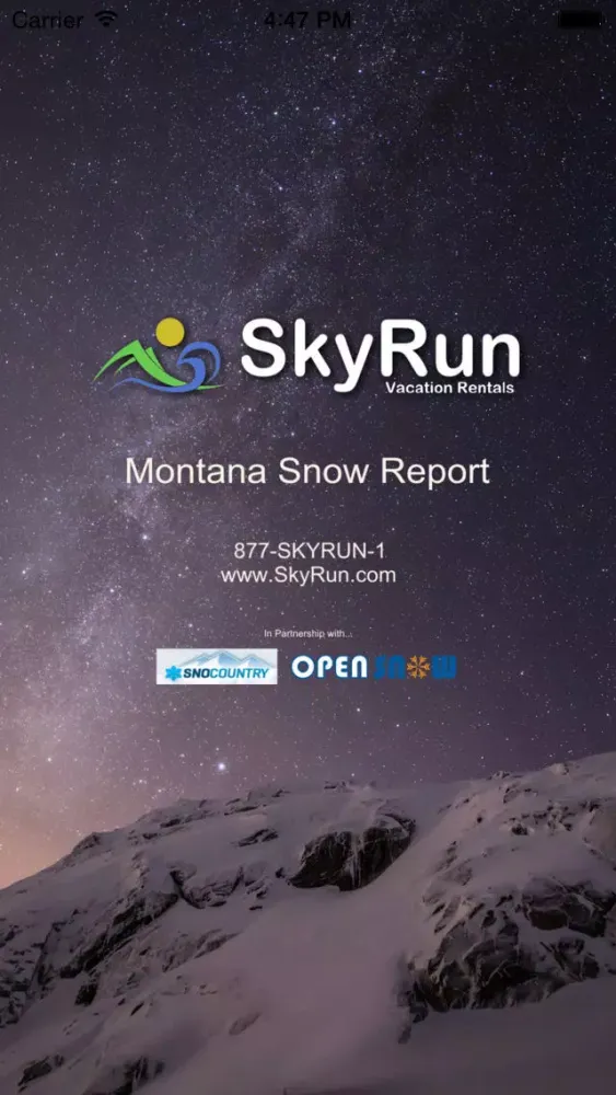 Montana Snow Report Screenshots