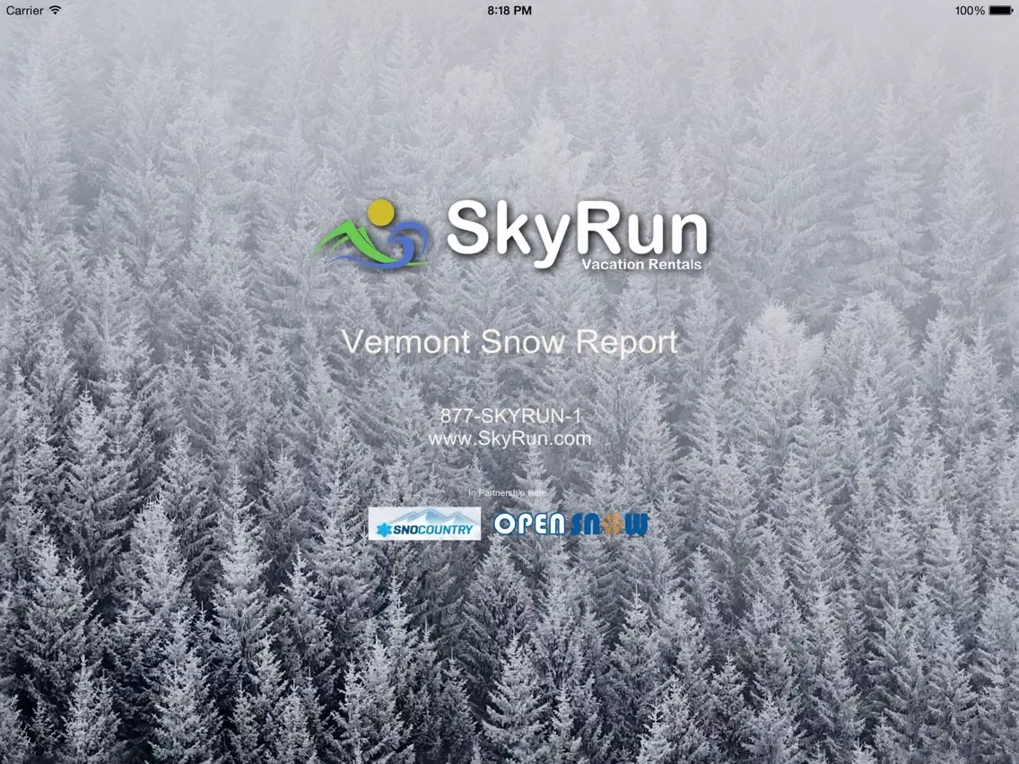 Vermont Snow Report iPad  स्क्रीनशॉट