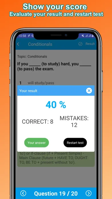 English Grammar - Grammar Test Screenshots