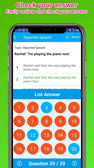 English Grammar - Grammar Test Screenshots