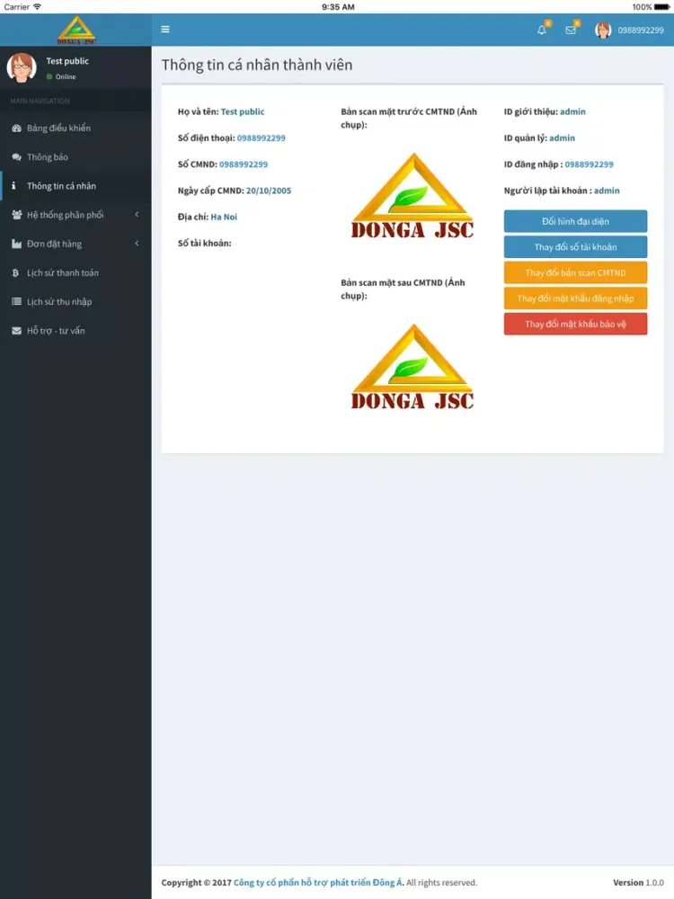 Dong A JSC iPad  Screenshots