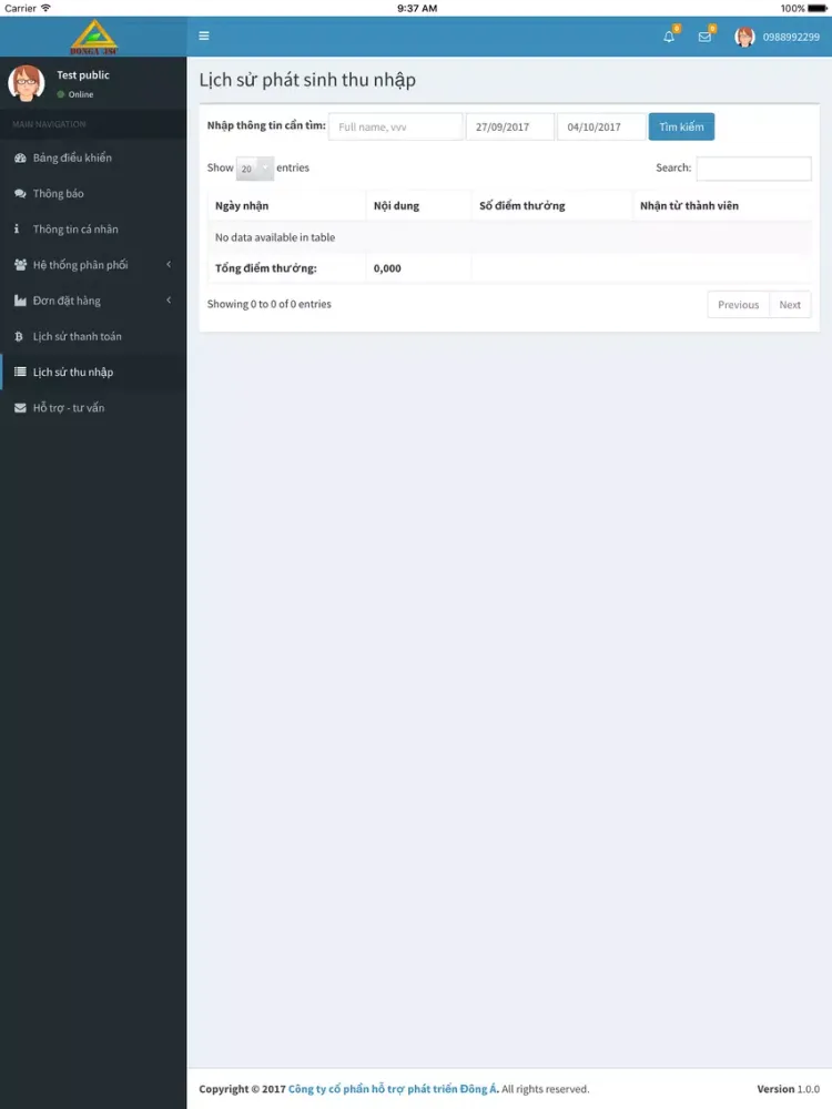 Dong A JSC iPad  Screenshots
