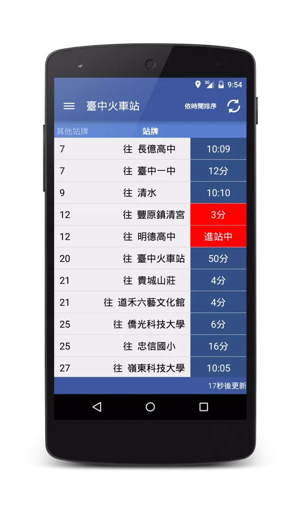 Taichung Bus (Real-time) Screenshots