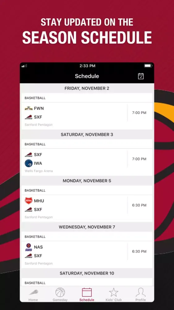 Sioux Falls Skyforce 스크린샷