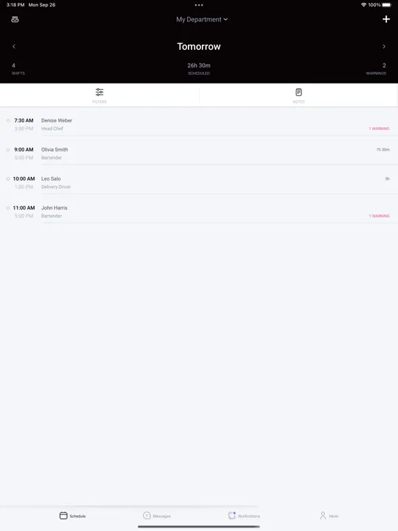 Tangkapan skrin SkyTab Workforce iPad 