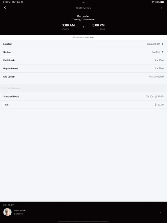 Tangkapan skrin SkyTab Workforce iPad 