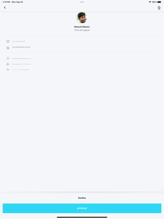 Tangkapan skrin SkyTab Workforce iPad 