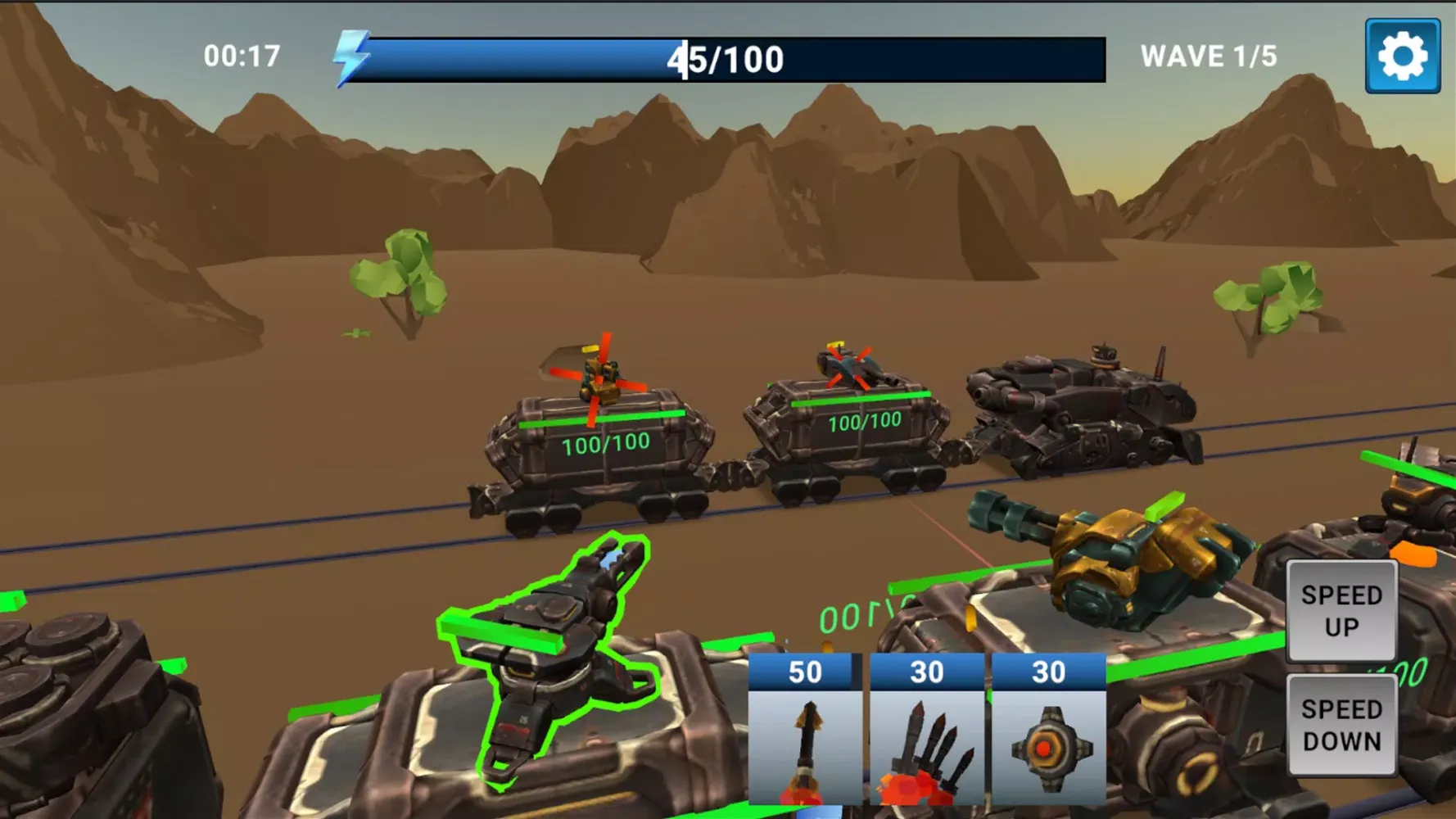 ภาพหน้าจอของ Battle Trains