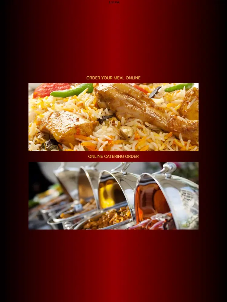 Ảnh chụp màn hình của Biryani King iPad 