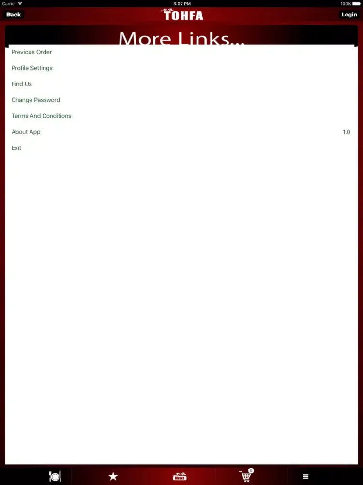 Tohfa Cuisine iPad  سکرین شاٹس