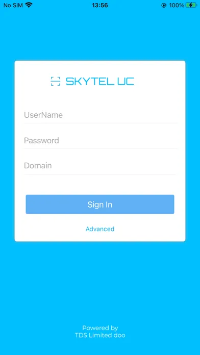 Tangkapan skrin SKYTEL UC
