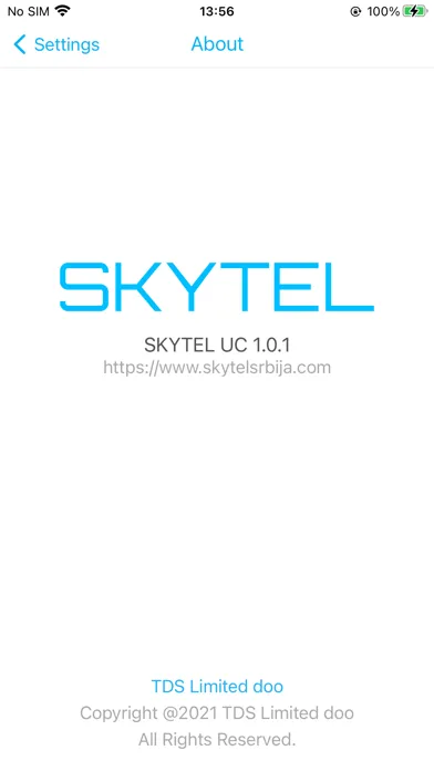 Tangkapan skrin SKYTEL UC