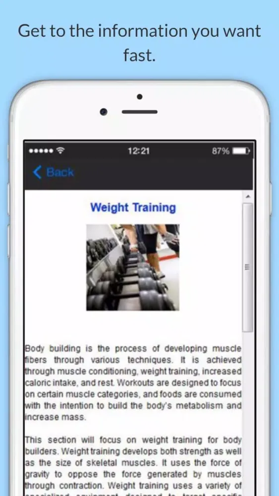 Capturas de pantalla de Natural Bodybuilding