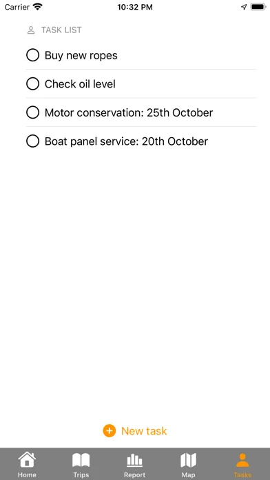 Screenshot di SkippersNotes: Boat trip log