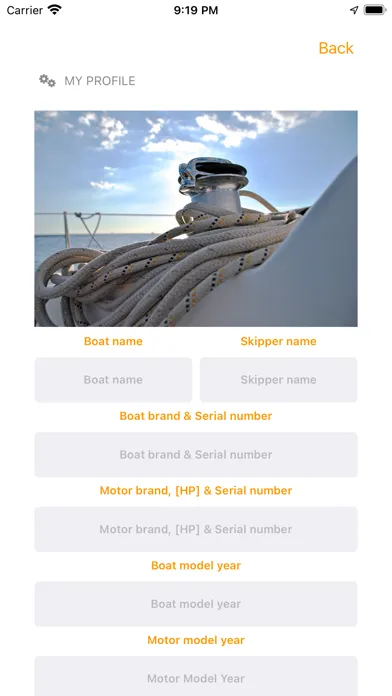 Screenshot di SkippersNotes: Boat trip log