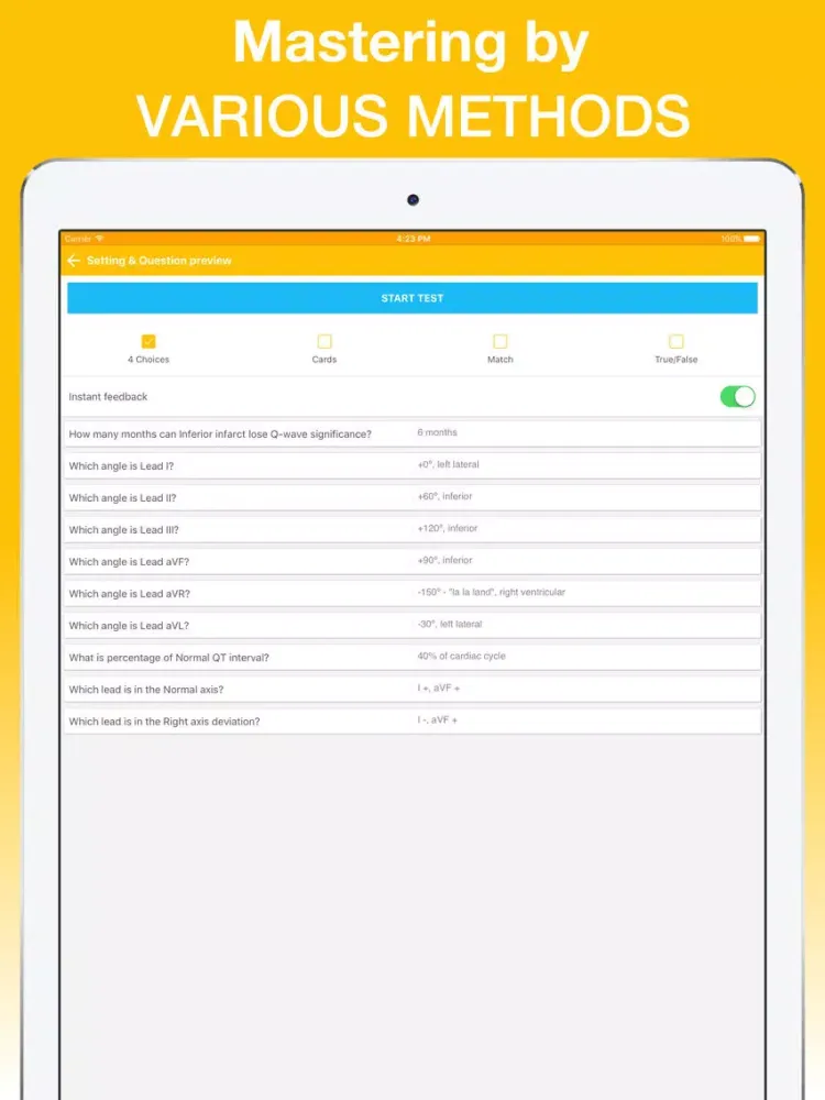 Tangkapan skrin ACLS Exam Flashcards 2017 Edition iPad 