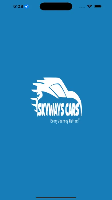 Ảnh chụp màn hình của Skyways Cars Customer Booking