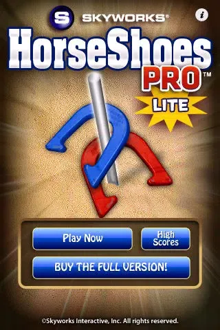 Horseshoes PRO™ Lite - The Classic Game of HorseShoes应用截图