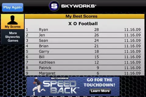 Ảnh chụp màn hình của X's and O's Football® Lite - Call and Run Your Own Football Plays!