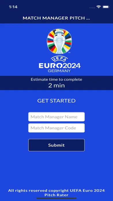 UEFA Euro 2024 Pitch Rater スクリーンショット