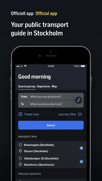 Zrzuty ekranu SL-Journey planner and tickets