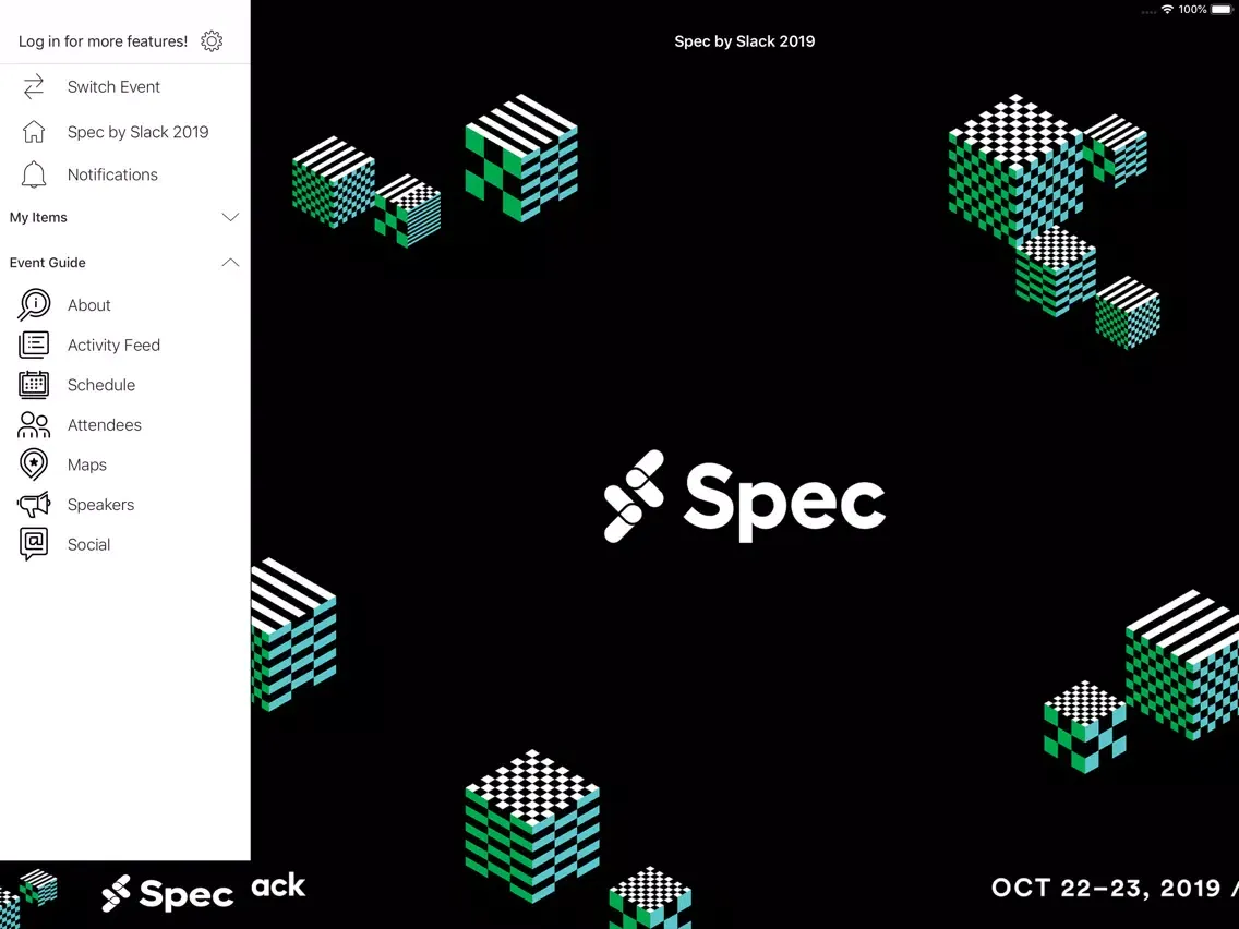 Spec by Slack iPad  Screenshots
