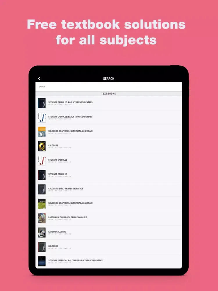 Slader Homework Answers iPad  스크린샷