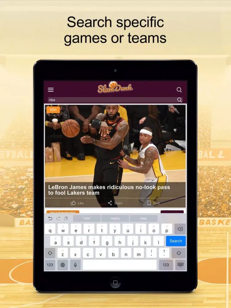 Slam-Dunk iPad  Screenshots
