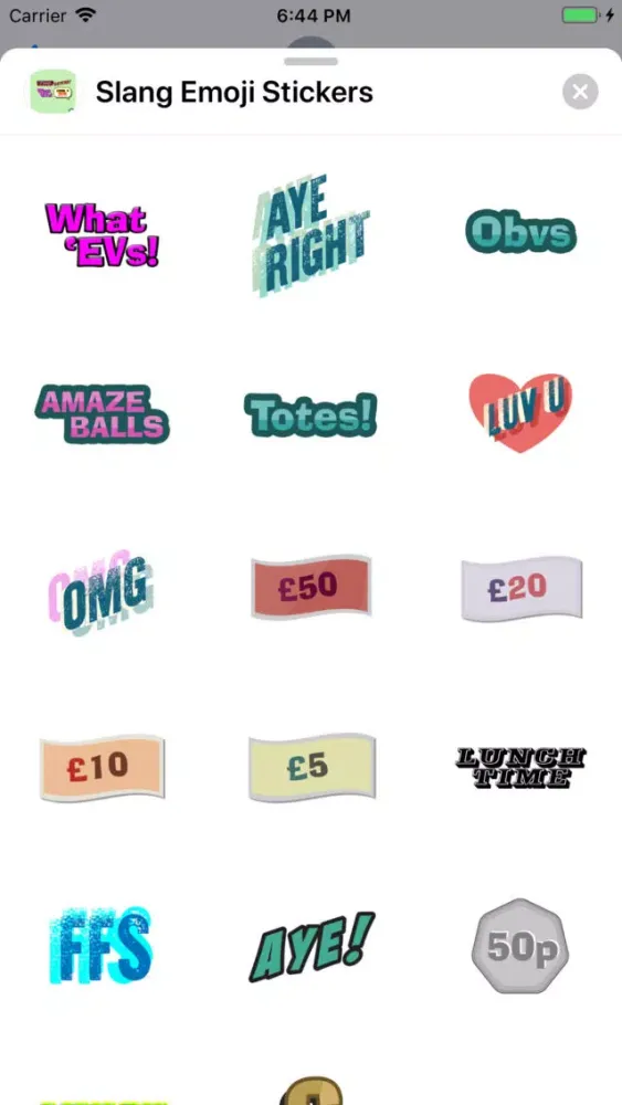 Capturas de pantalla de Slang Emoji Stickers