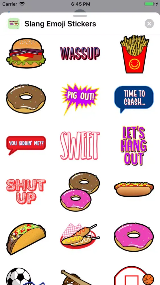 Capturas de pantalla de Slang Emoji Stickers