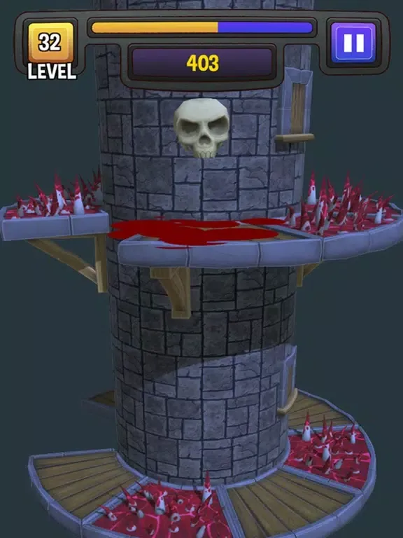 Tangkapan layar Tower SKULL iPad 
