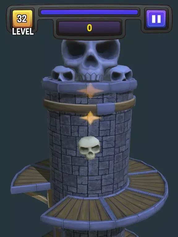 Tangkapan layar Tower SKULL iPad 