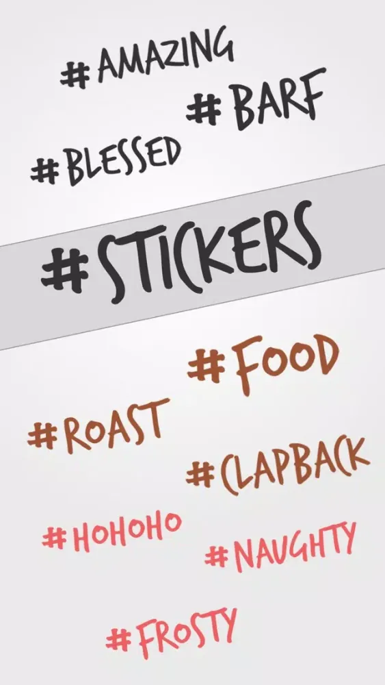 Capturas de pantalla de Everyday Hashtag Stickers