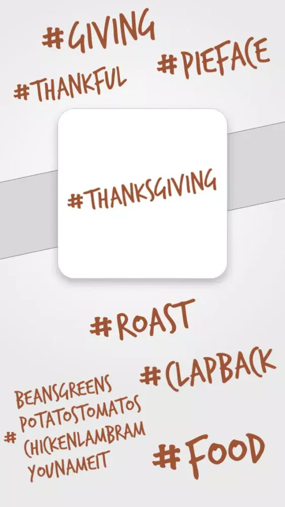Capturas de pantalla de Everyday Hashtag Stickers