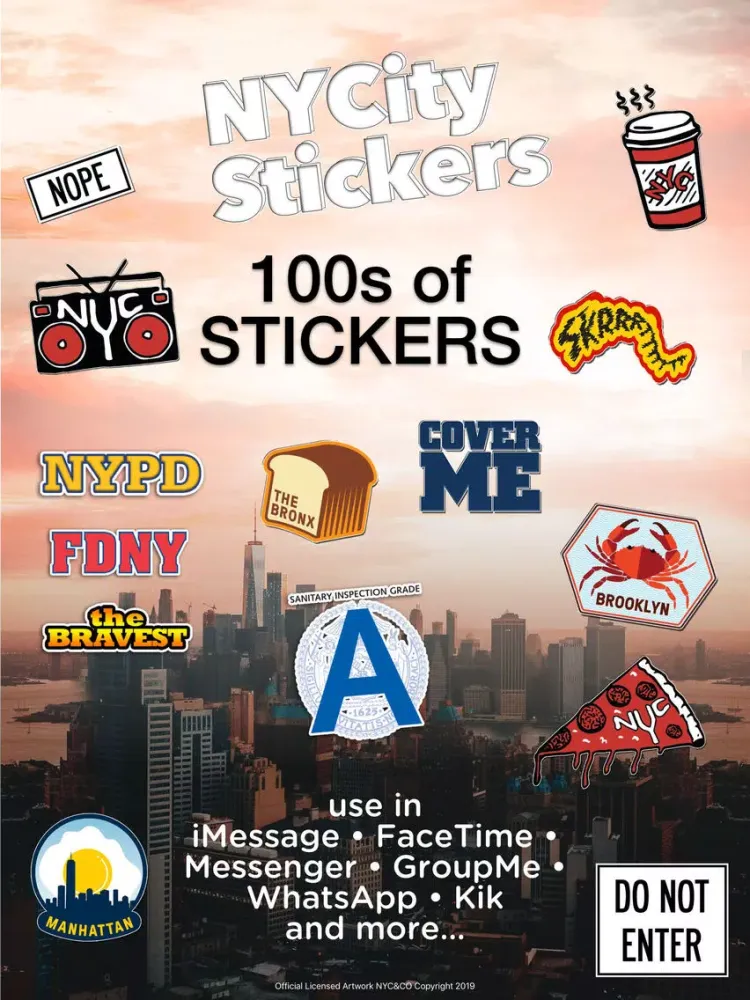 NYCity Stickers iPad  スクリーンショット