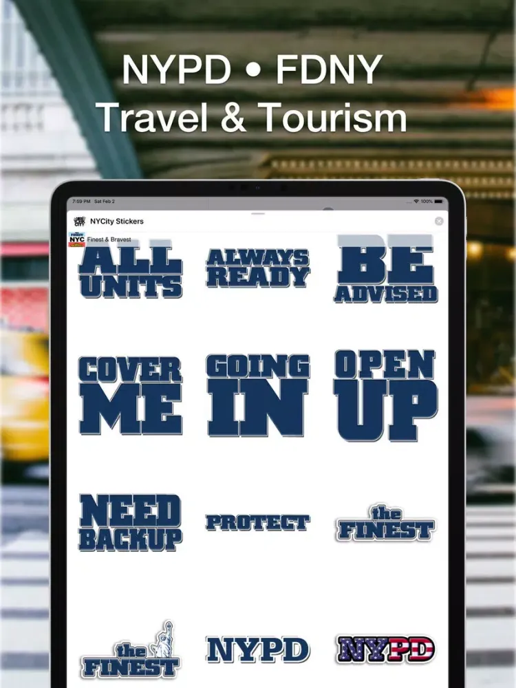 NYCity Stickers iPad  スクリーンショット