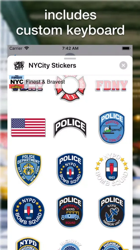NYCity Stickers スクリーンショット