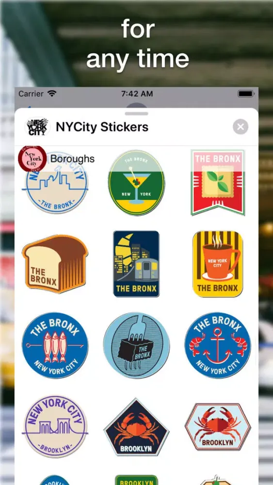 NYCity Stickers スクリーンショット