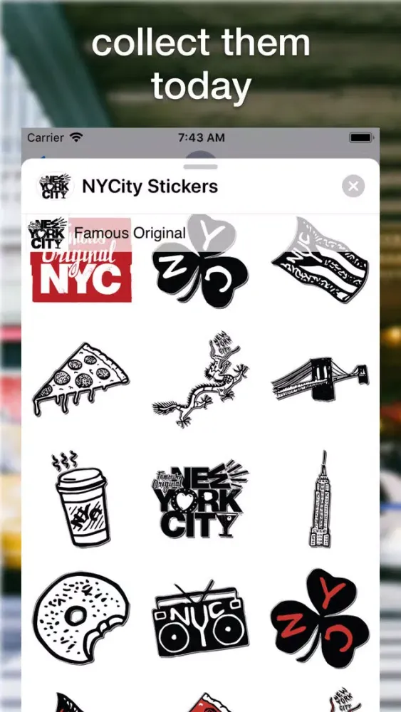 NYCity Stickers スクリーンショット