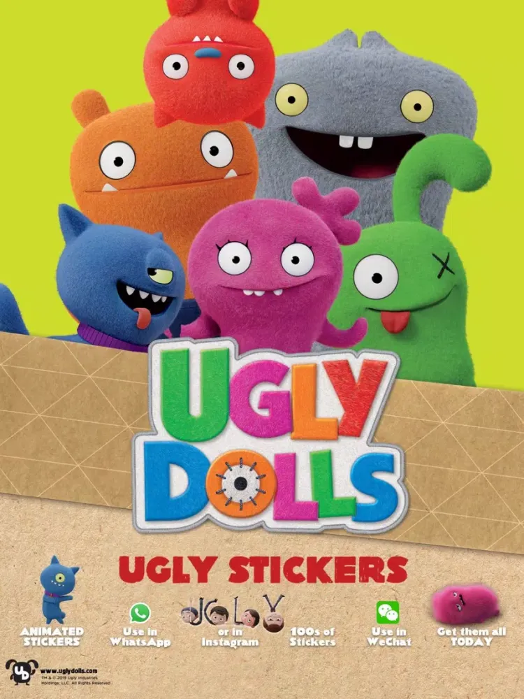 Tangkapan layar UglyDolls Stickers iPad 