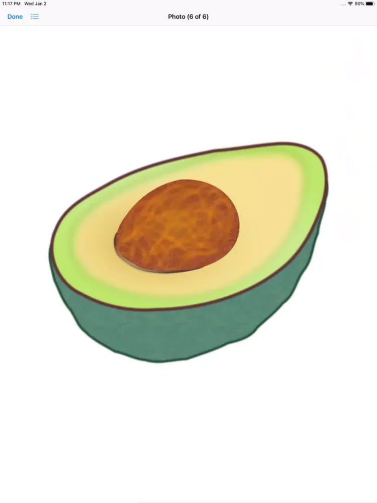 Capturas de tela do Lotsa Avocado Stickers iPad 