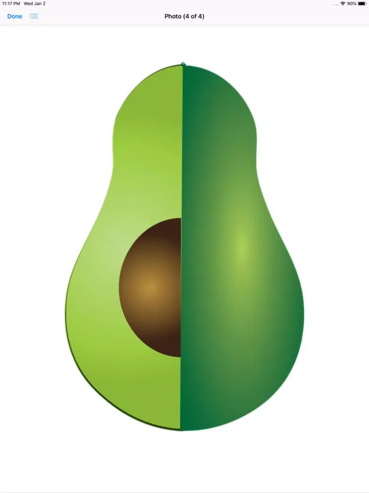 Capturas de tela do Lotsa Avocado Stickers iPad 