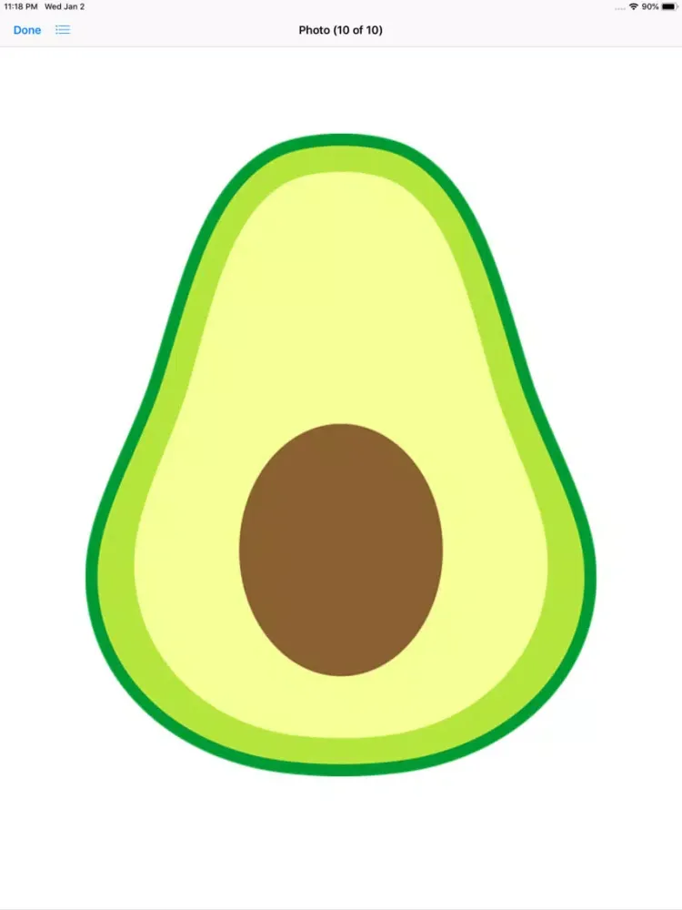 Capturas de tela do Lotsa Avocado Stickers iPad 
