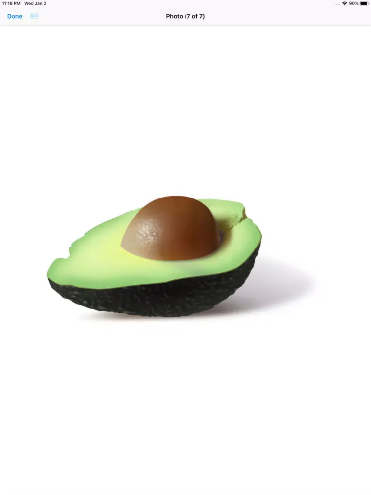 Capturas de tela do Lotsa Avocado Stickers iPad 