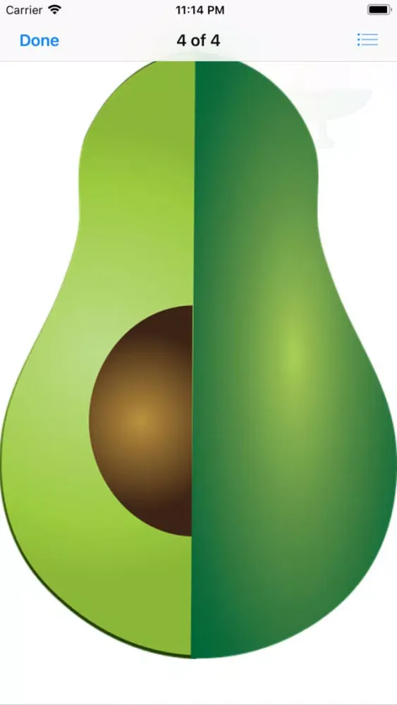 Capturas de tela do Lotsa Avocado Stickers